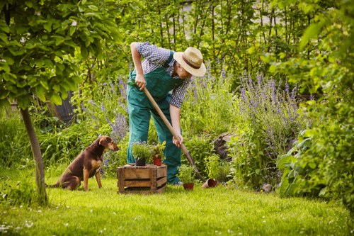 Sustainable landscaping waste separation and recycling in Sanderstead